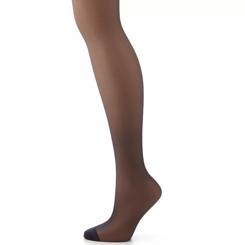 Hanes® Silk Reflections Silky Sheer Control Top Pantyhose, Women's, Size: E-F, Blue Product Image