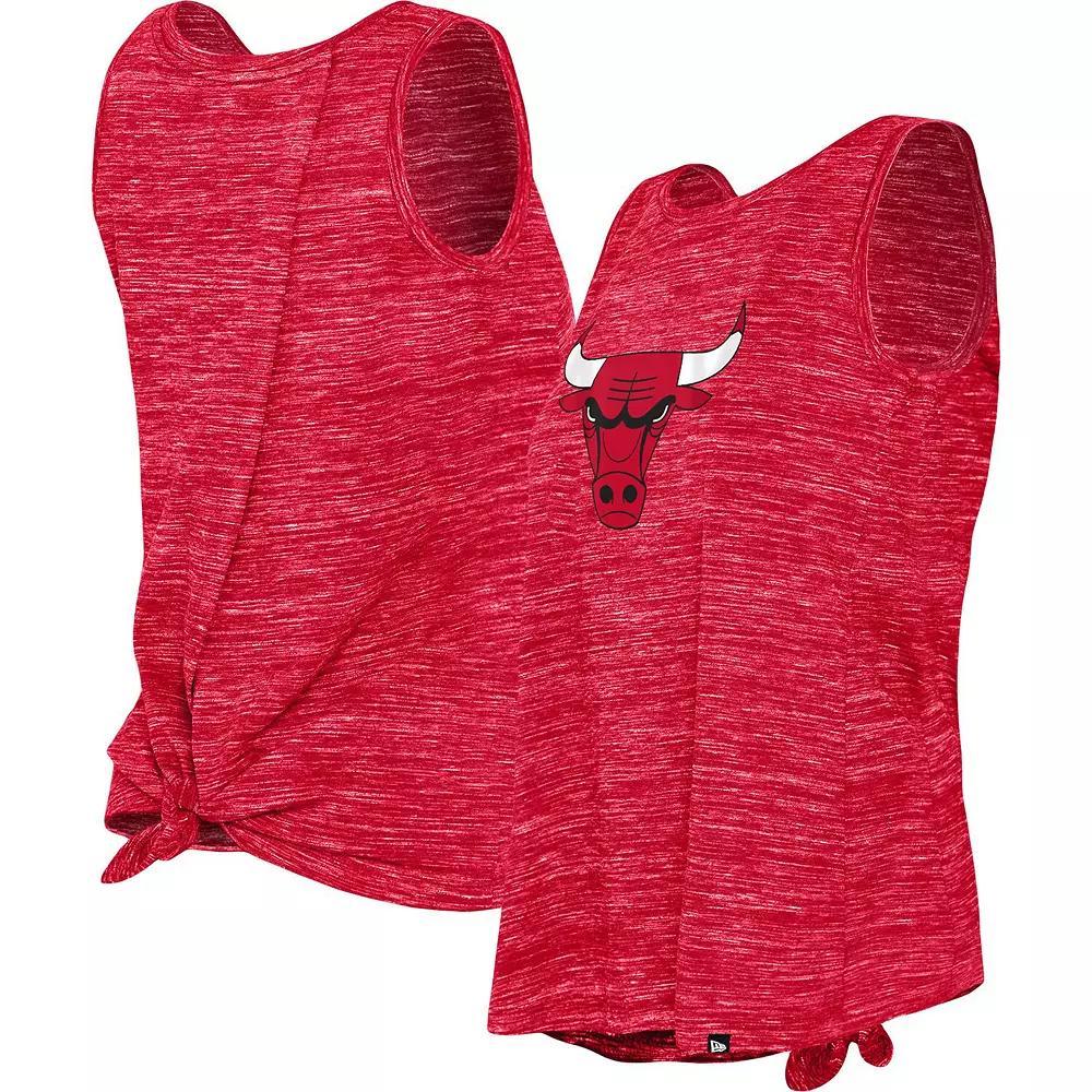 Women's New Era Red Chicago Bulls Space Dye Active Tank Top, Size: Medium Product Image