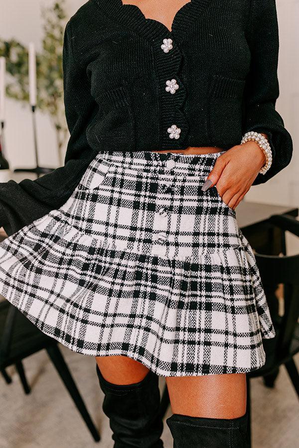 The Ivy High Waist Plaid Skort Product Image