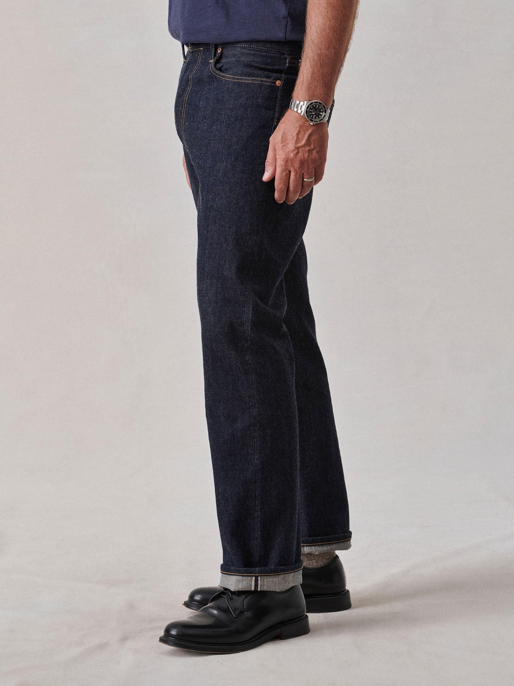 D018 Japanese Loomstate Selvedge Full Saddle Jean Product Image