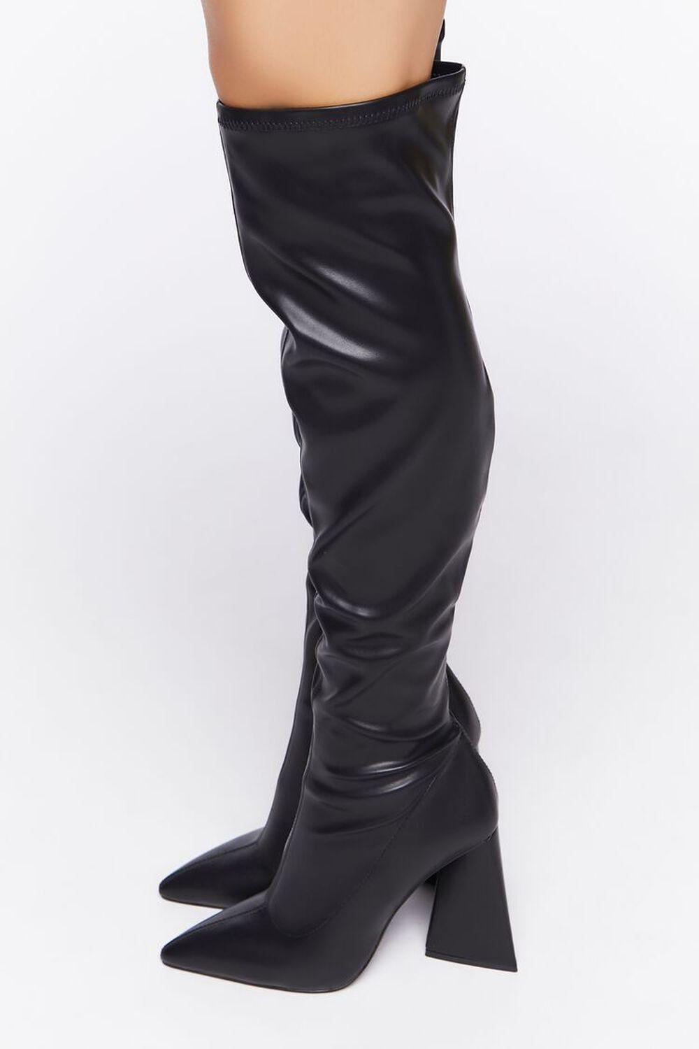 Faux Leather Over-the-Knee Boots | Forever 21 Product Image