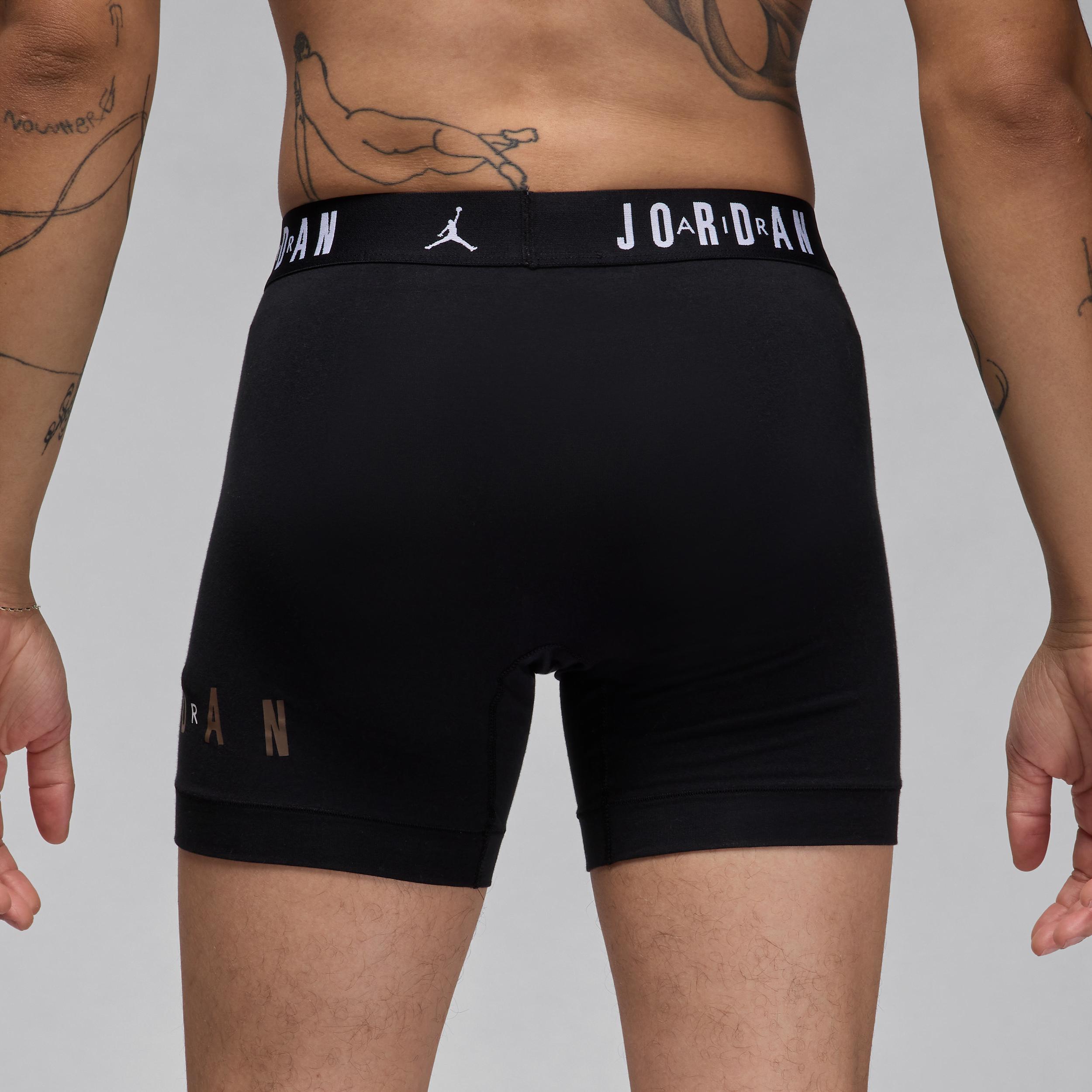 Men's Jordan Dri-FIT Cotton Essentials Flight Boxer Briefs (2-Pack) Product Image