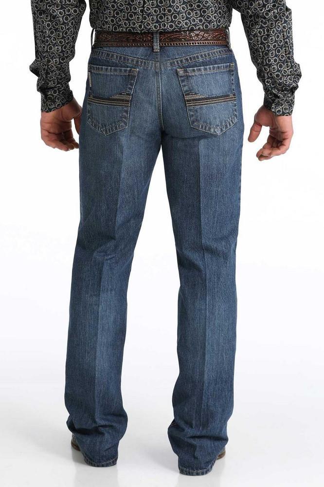 SALE Cinch® Men's Grant MR Relaxed Medium Stonewash Boot Cut Jeans Product Image