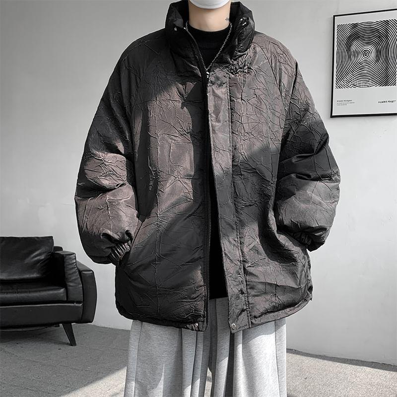Long Sleeve Stand Collar Oversize Puffer Jacket Product Image