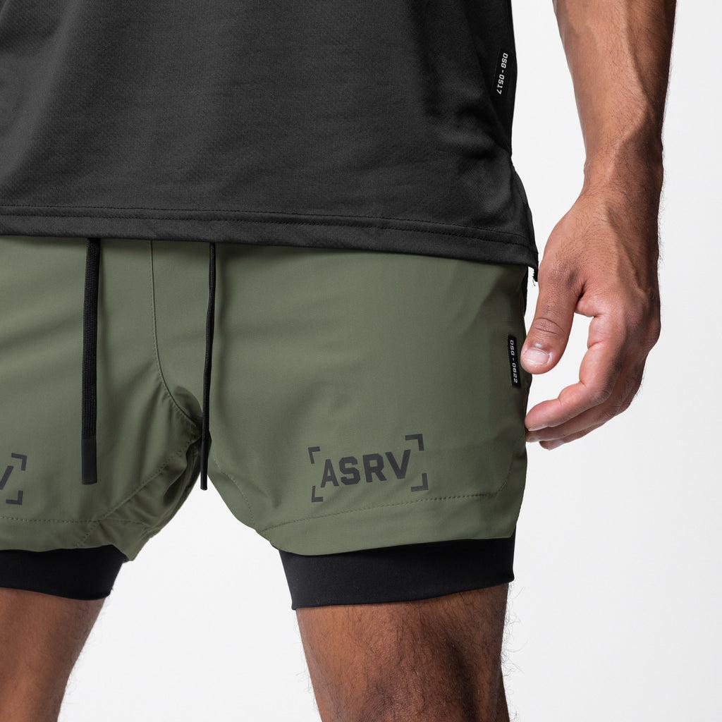 0622. Tetra-Lite® 5" Liner Short - Olive/Black Product Image