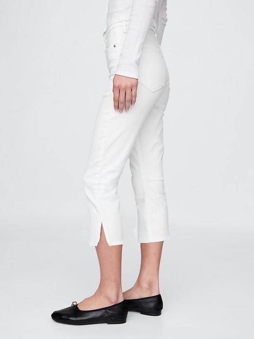 High Rise Capri Jeans Product Image