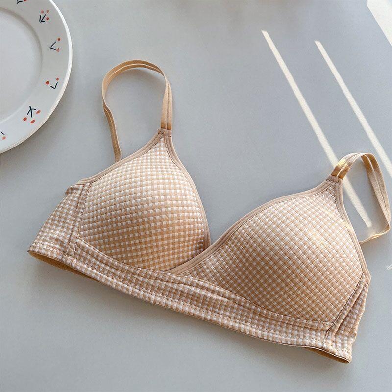 Plaid Wireless Bra / Panty / Set Product Image