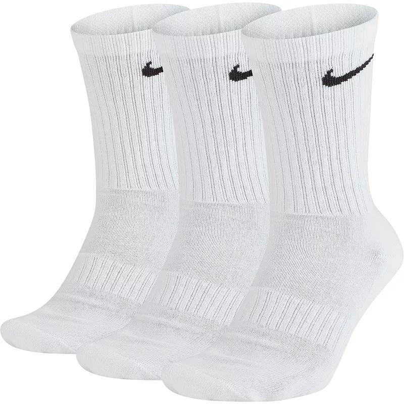Men's Nike 3-pack Everyday Cushion Crew Training Socks, Size: 8-12, Grey Product Image