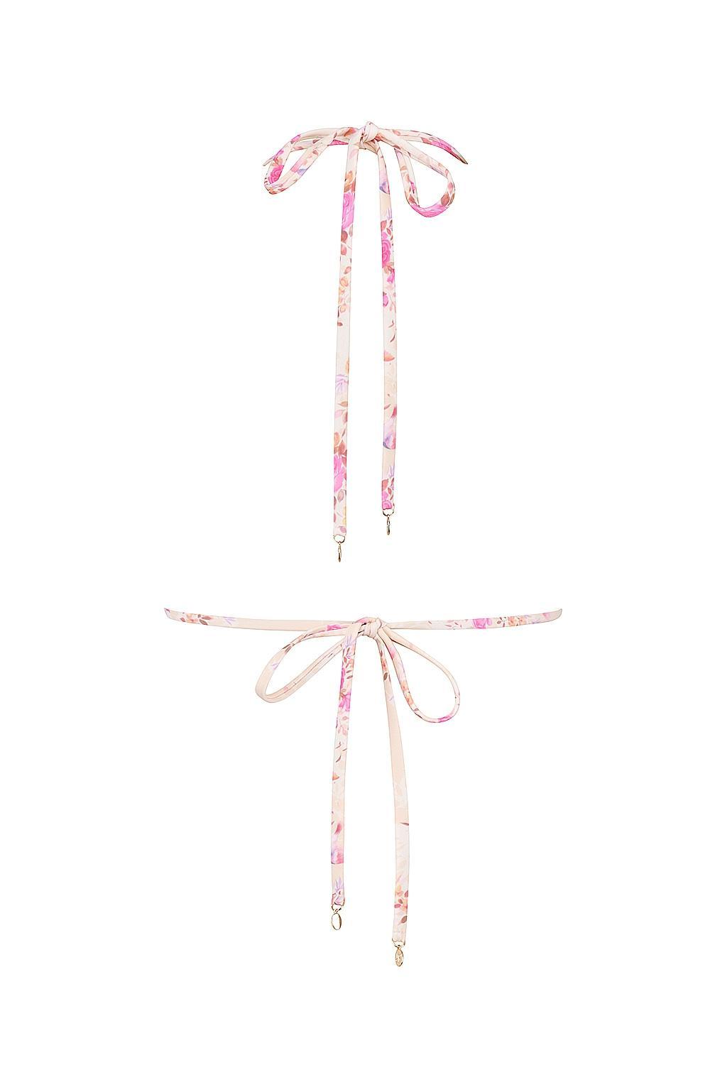 Caribe Floral Print Bikini Top Product Image