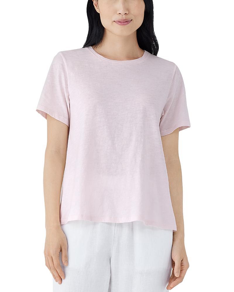 Eileen Fisher Crew Neck Tee (Seastar) Women's Clothing Product Image