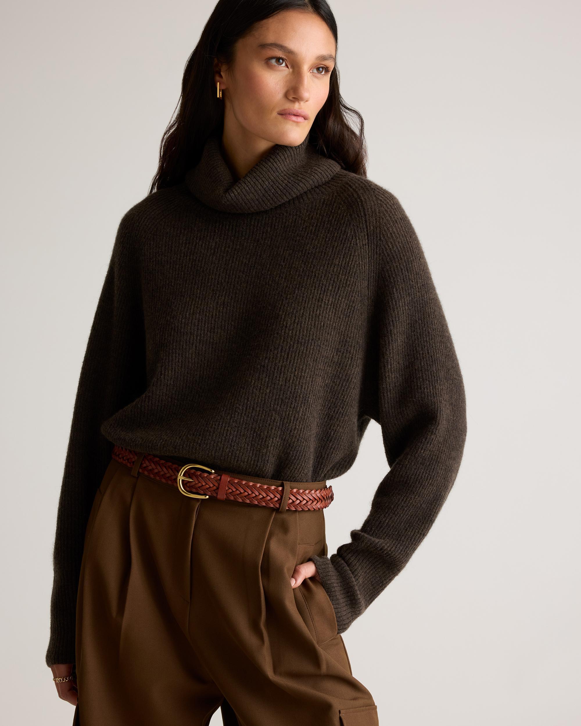 Quince | Women's Josie European Leather Braided Belt Italian Leather Product Image