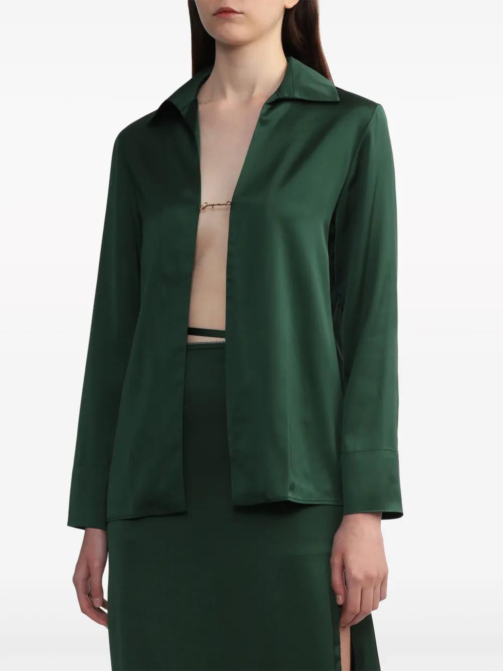 La Chemise Notte satin shirt Product Image