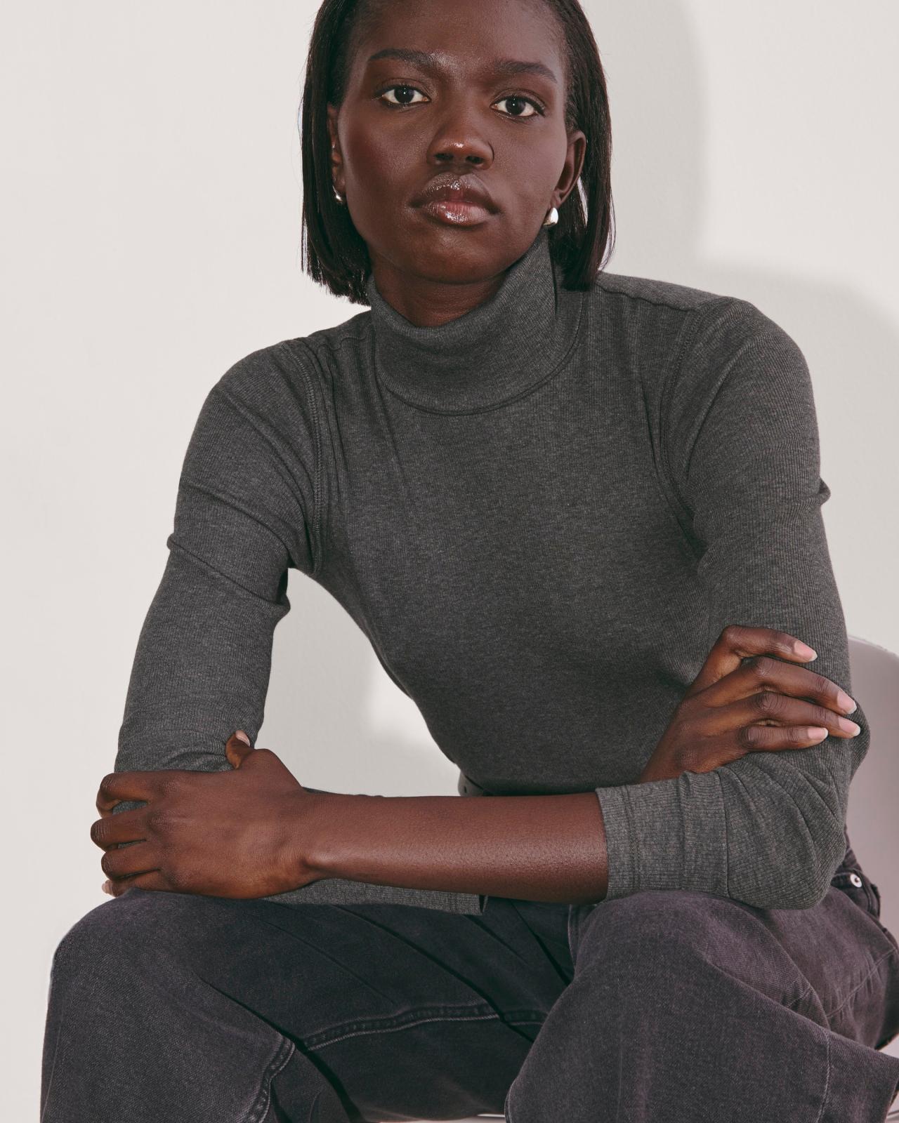The Luxe Rib Turtleneck Product Image