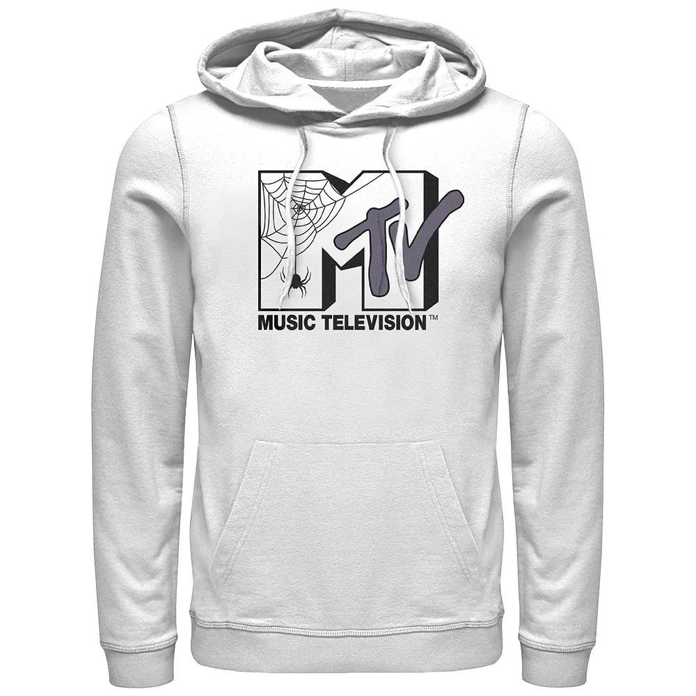 Men's MTV Spider Halloween Logo Hoodie, Size: XXL, White Product Image