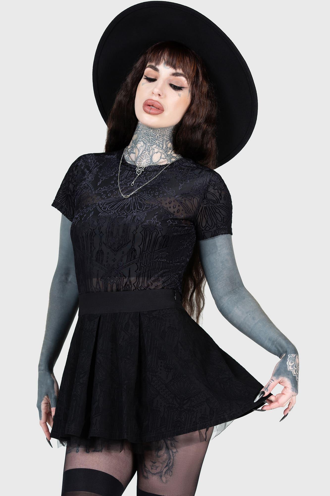 Chapel Of Hatred Crop Top - Resurrect Female Product Image