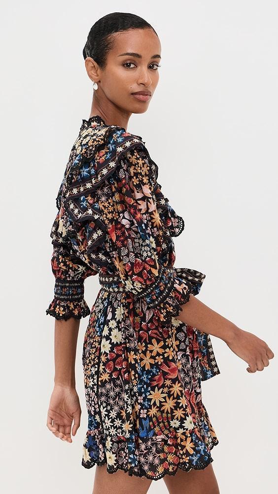 FARM Rio Jujus Garden Black Mini Dress | Shopbop Product Image
