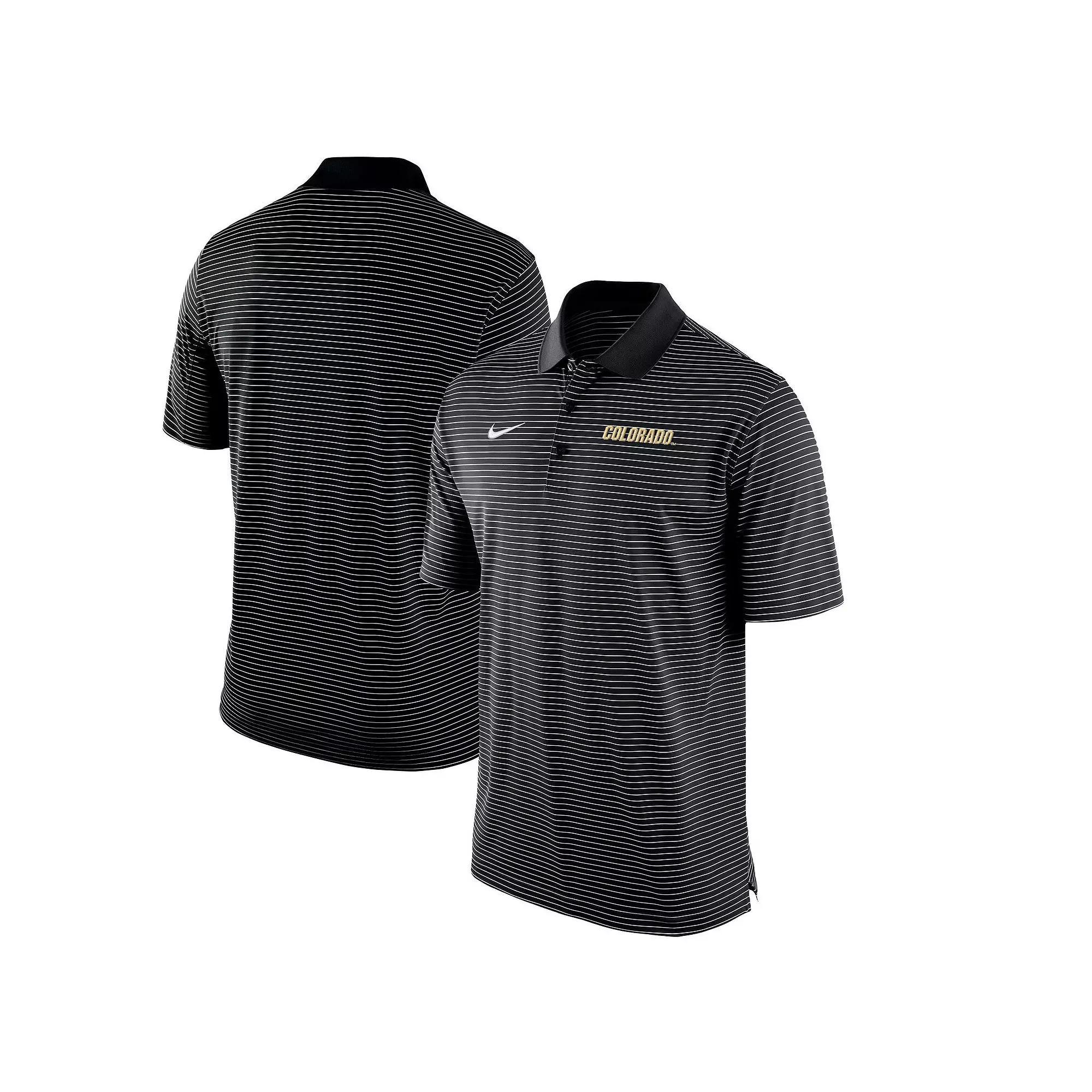 Men's Nike Black Colorado Buffaloes Stadium Stripe Performance Team Polo, Size: 2XL Product Image
