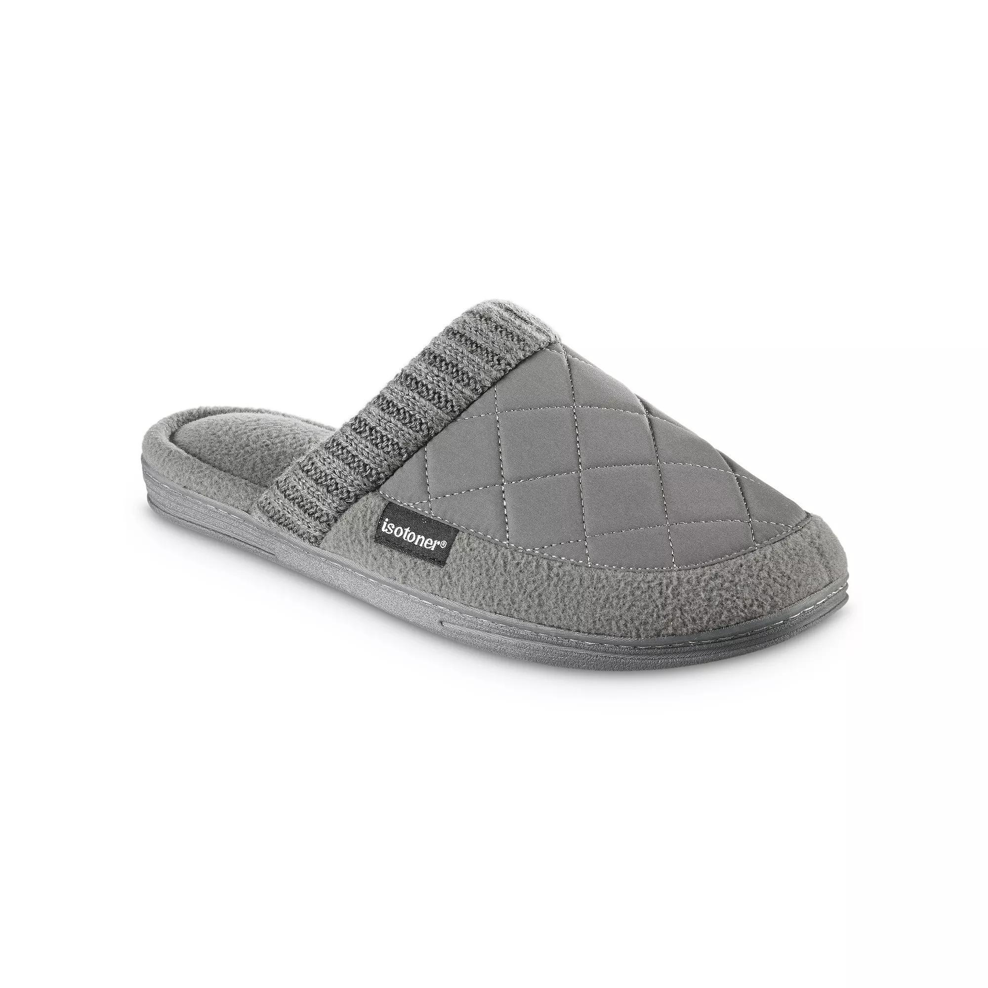 isotoner Levon Men's Quilted Clog Slippers, Size: XL, Blue Product Image