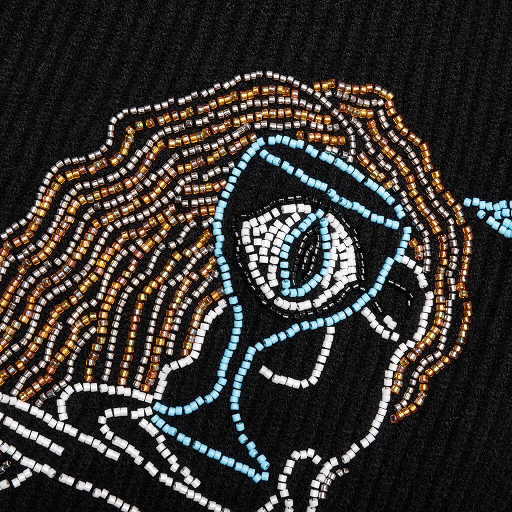 Slow Down Beaded Knit Sweater - Black Male Product Image