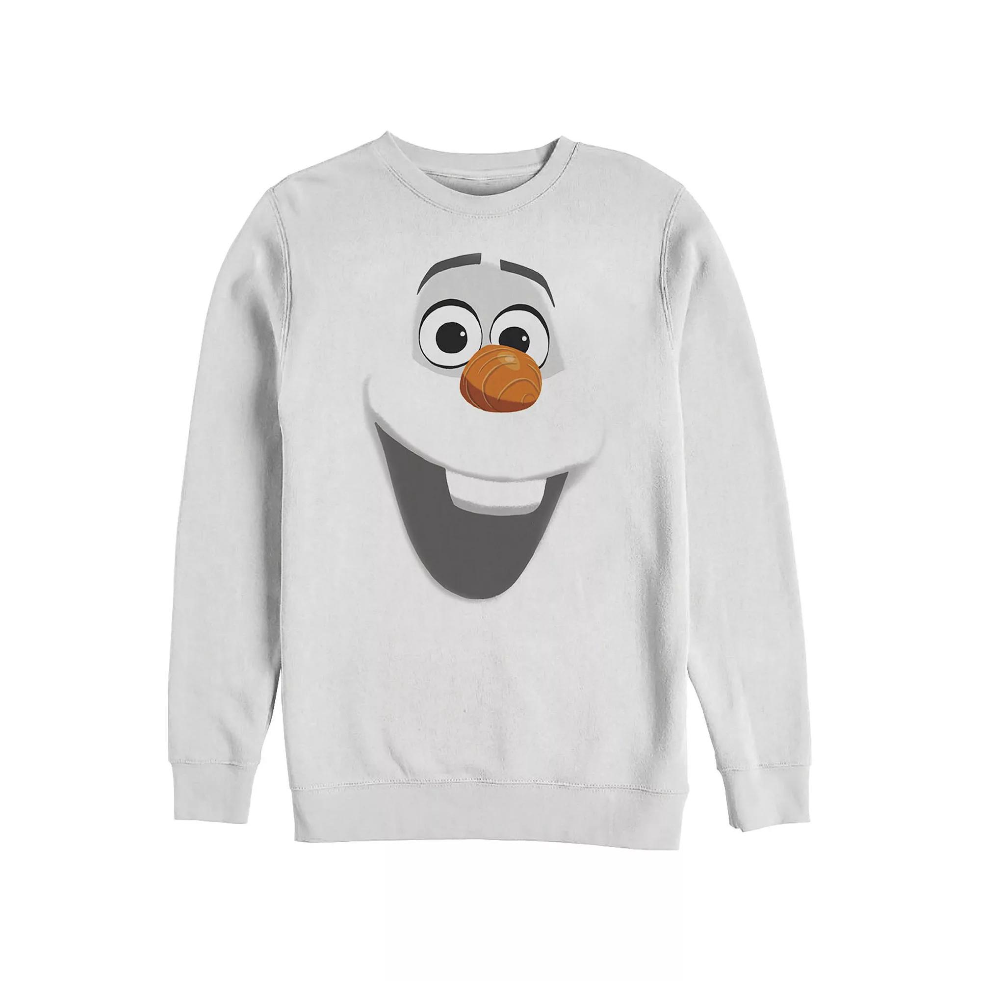 Disney's Frozen Olaf Men's Large Face Sweatshirt, Size: Medium, White Product Image