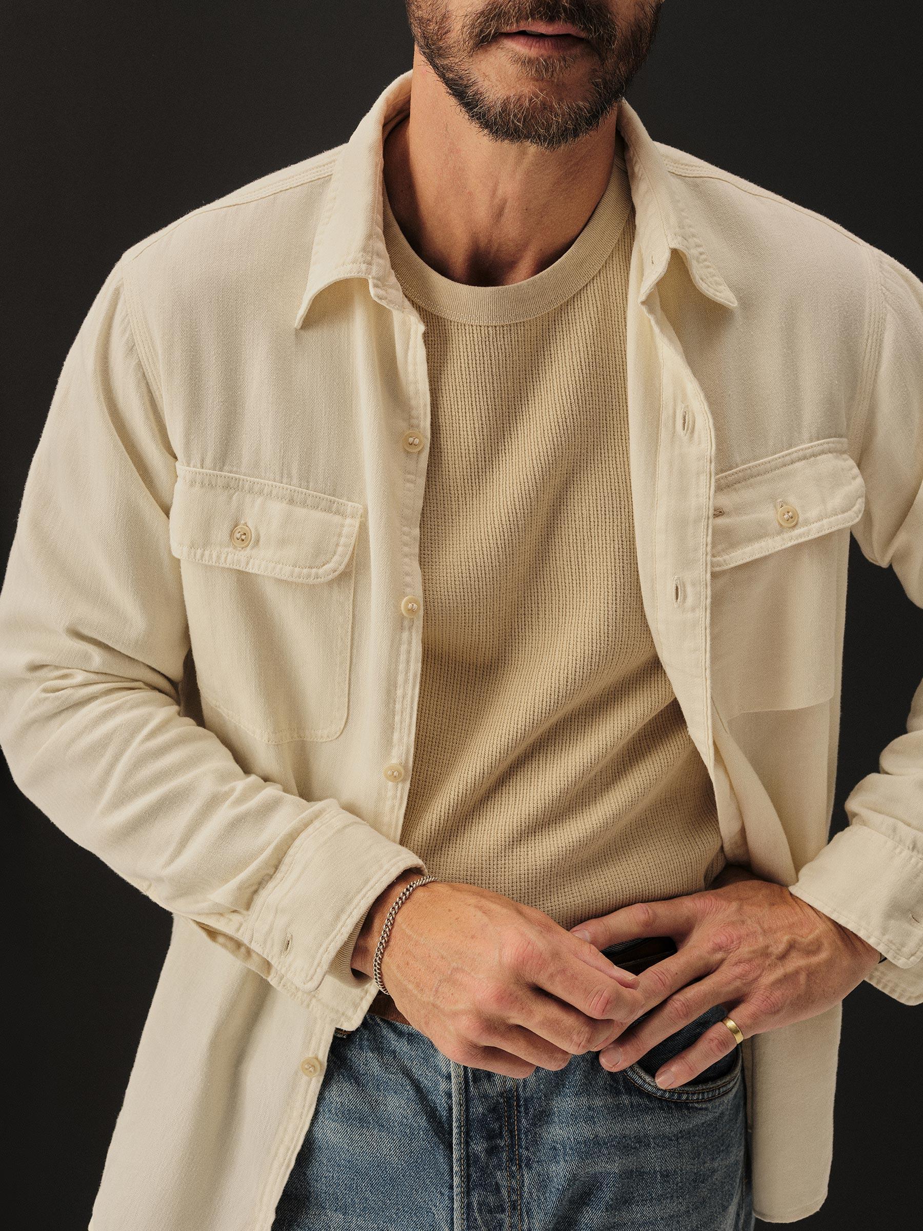 Natural Wash Hemp HBT Soft Pack Station Shirt - Buck Mason- Modern American Classics Product Image