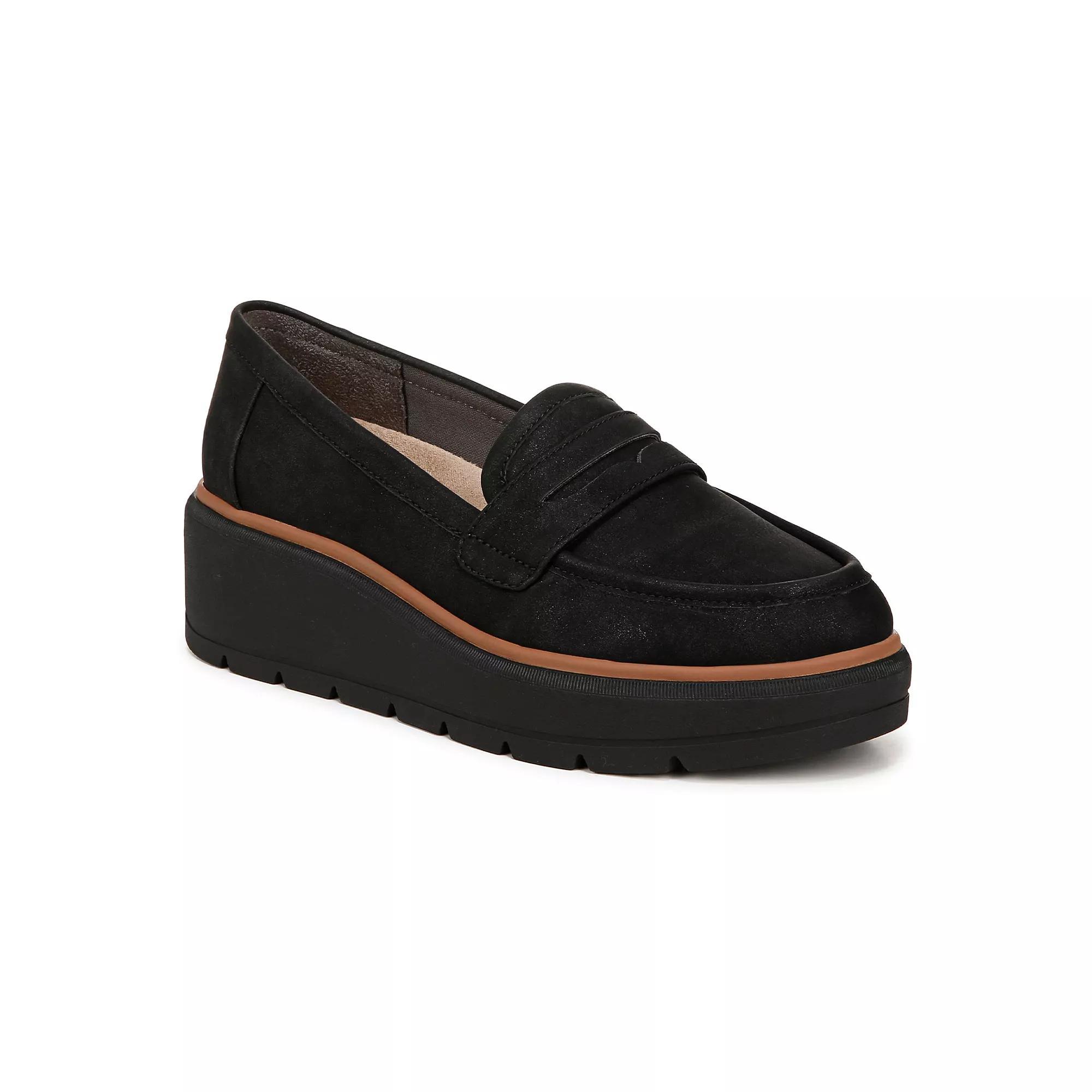 Dr. Scholl's Nice Day Max Women's Platform Loafers, Size: 10, Black Product Image