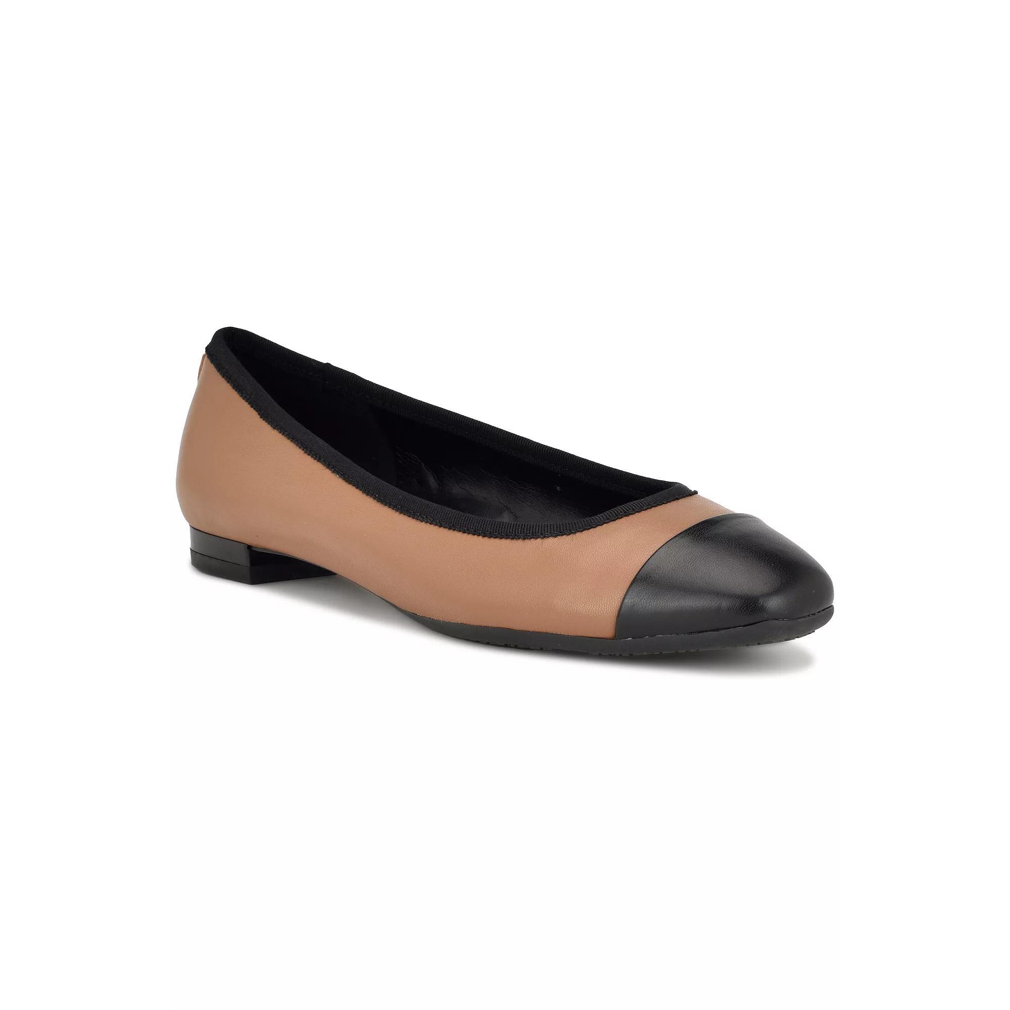 Nine West Ollin Women's 9X9 Slip-On Flats, Size: 6.5, Light Brown Leather Mu Product Image