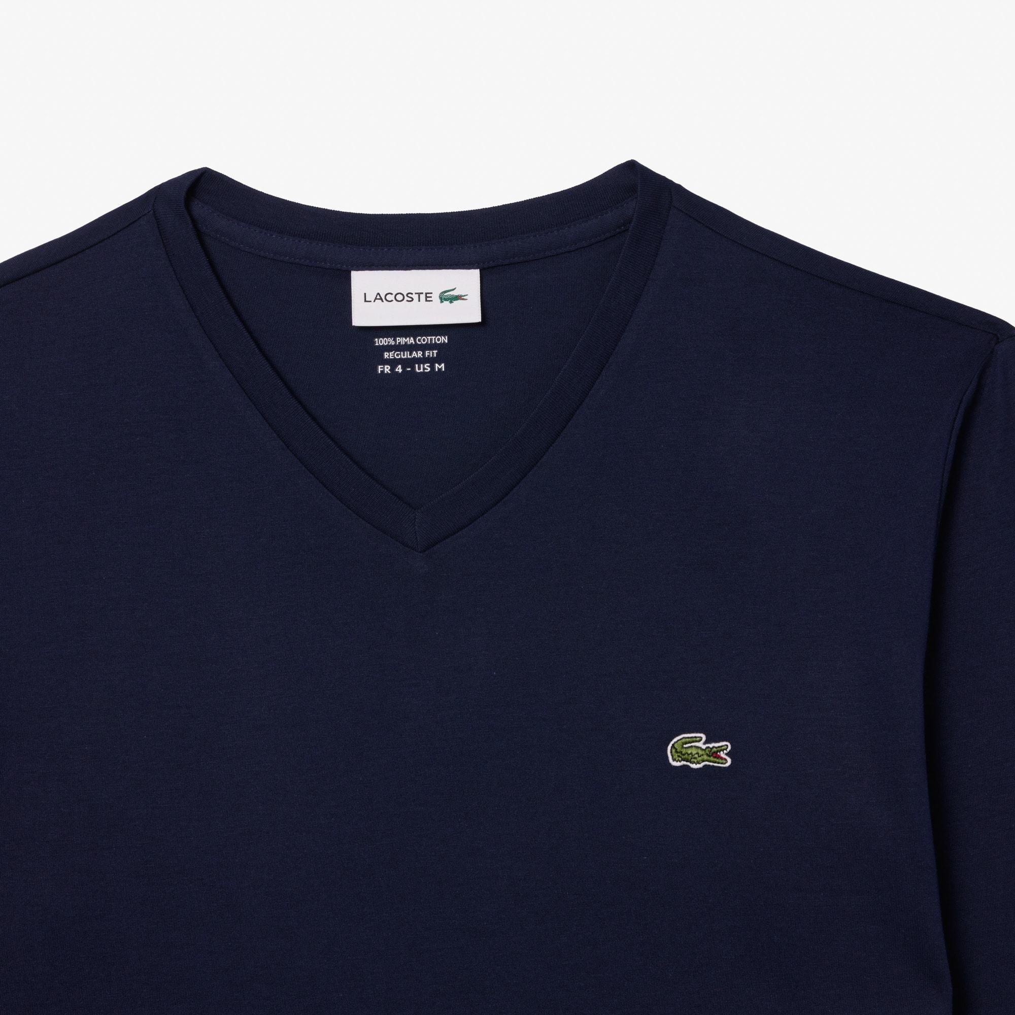 Men's Lightweight Pima Cotton V-Neck T-Shirt Product Image