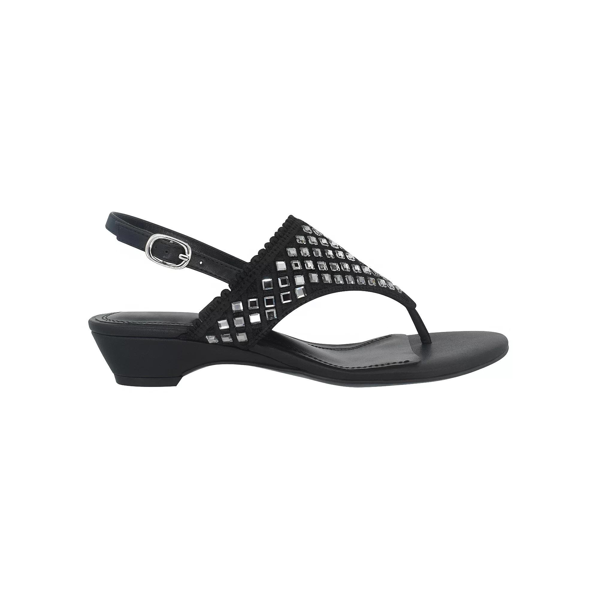 Impo Roxee Women's Thong Memory Foam Sandals, Size: 7.5, Black Smoke Product Image