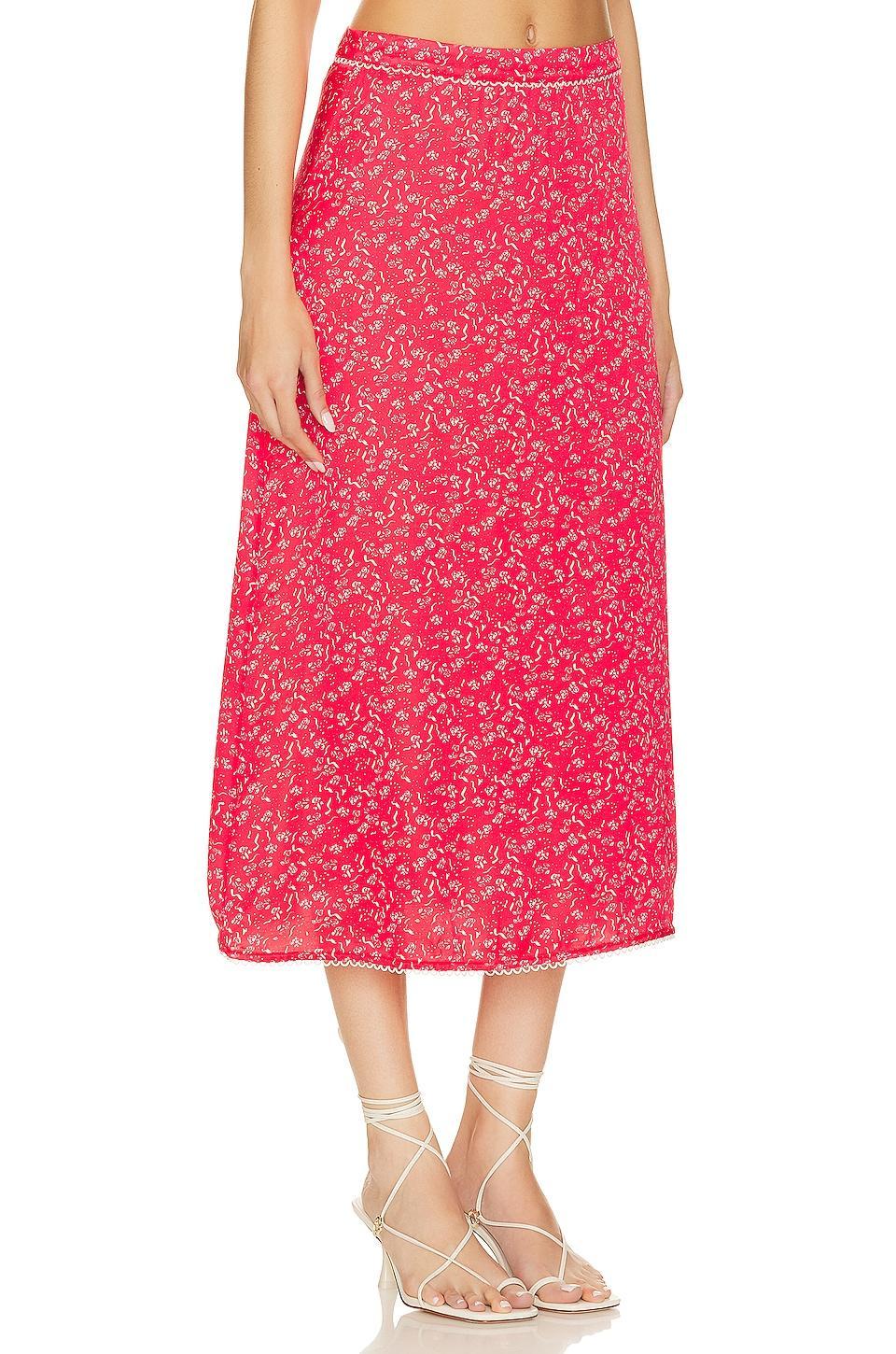Barbera Midi Skirt For Love & Lemons Product Image
