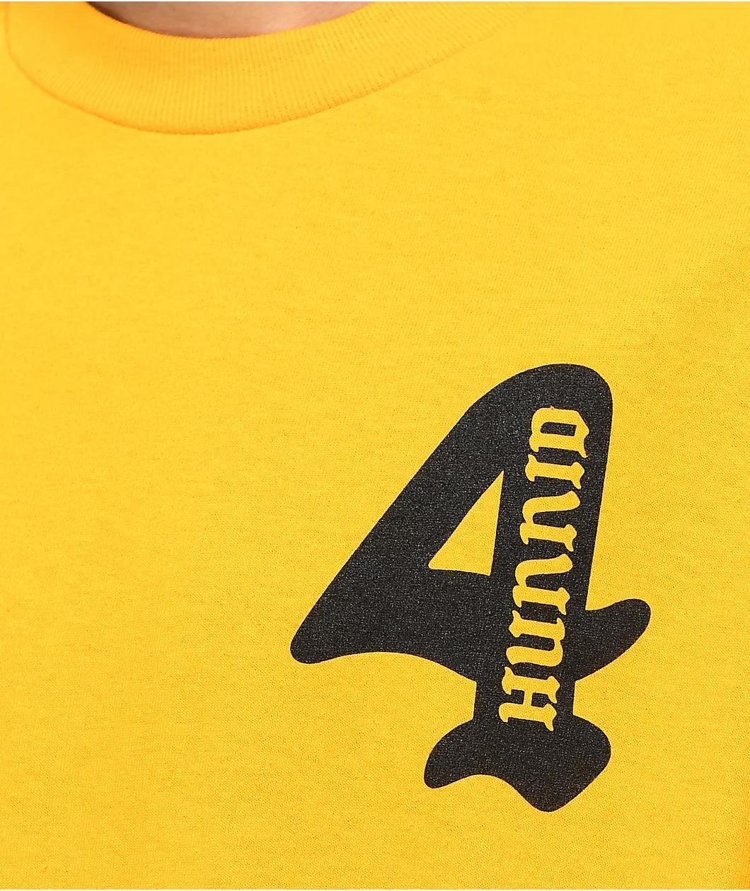 4Hunnid Cupid Gold T-Shirt Product Image