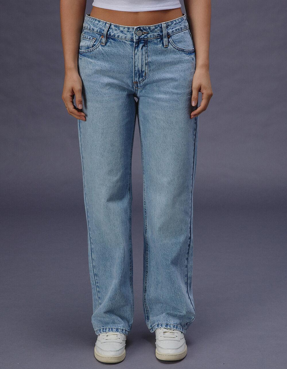 RSQ Womens Low Rise Loose Straight Jeans Product Image
