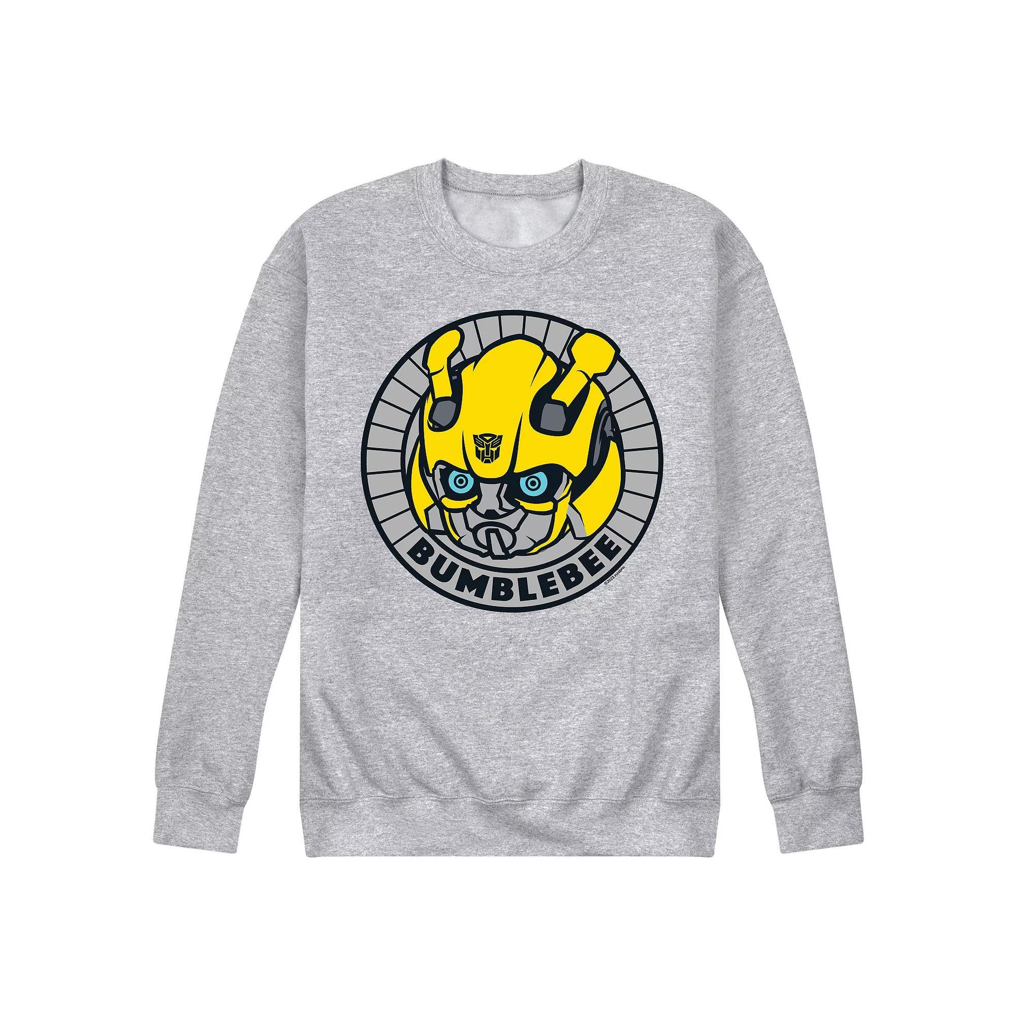 Mens Transformers Bumblebee Badge Fleece Sweatshirt Product Image