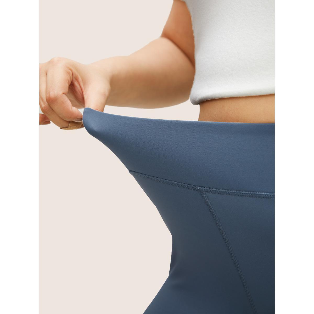 Plus Size Basic High Waisted Stretchy Butt Lift Leggings Women Stone Casual High stretch Skinny High Rise Dailywear Leggings BloomChic 10/M Product Image