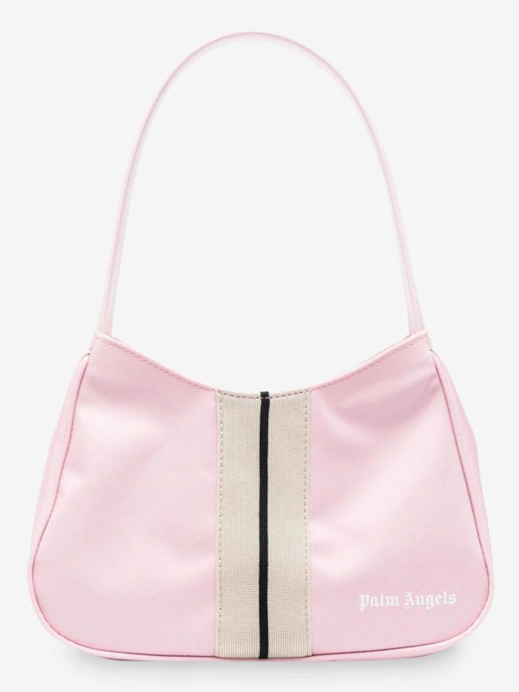 PALM ANGELS Logo Hobo Bag In Pink Product Image
