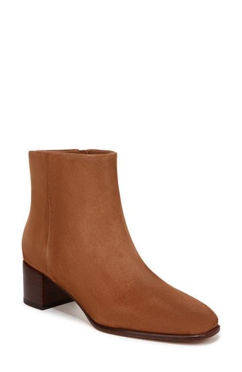 Suede Block-Heel Ankle Booties Product Image