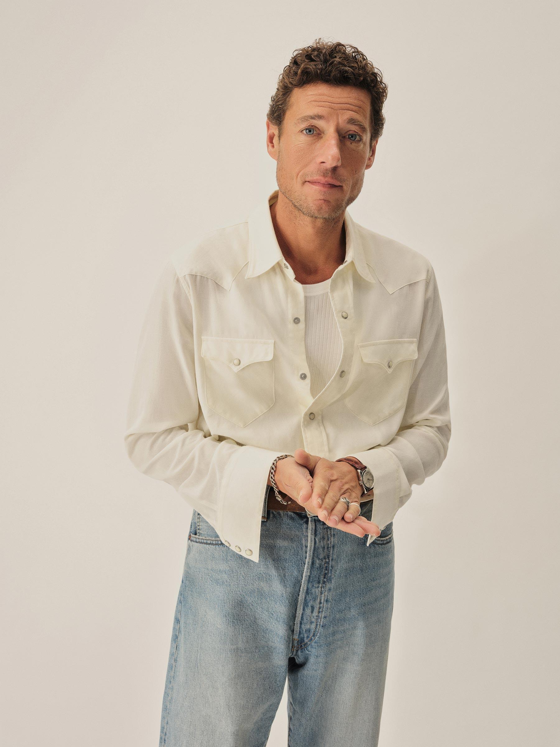 White Palomino Western Shirt Product Image