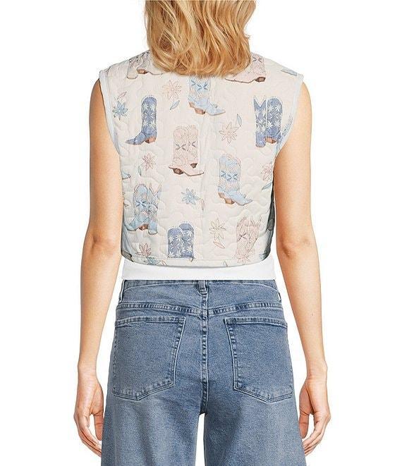 Ida Mae Home Daisy Boot Western Quilted Vest Product Image