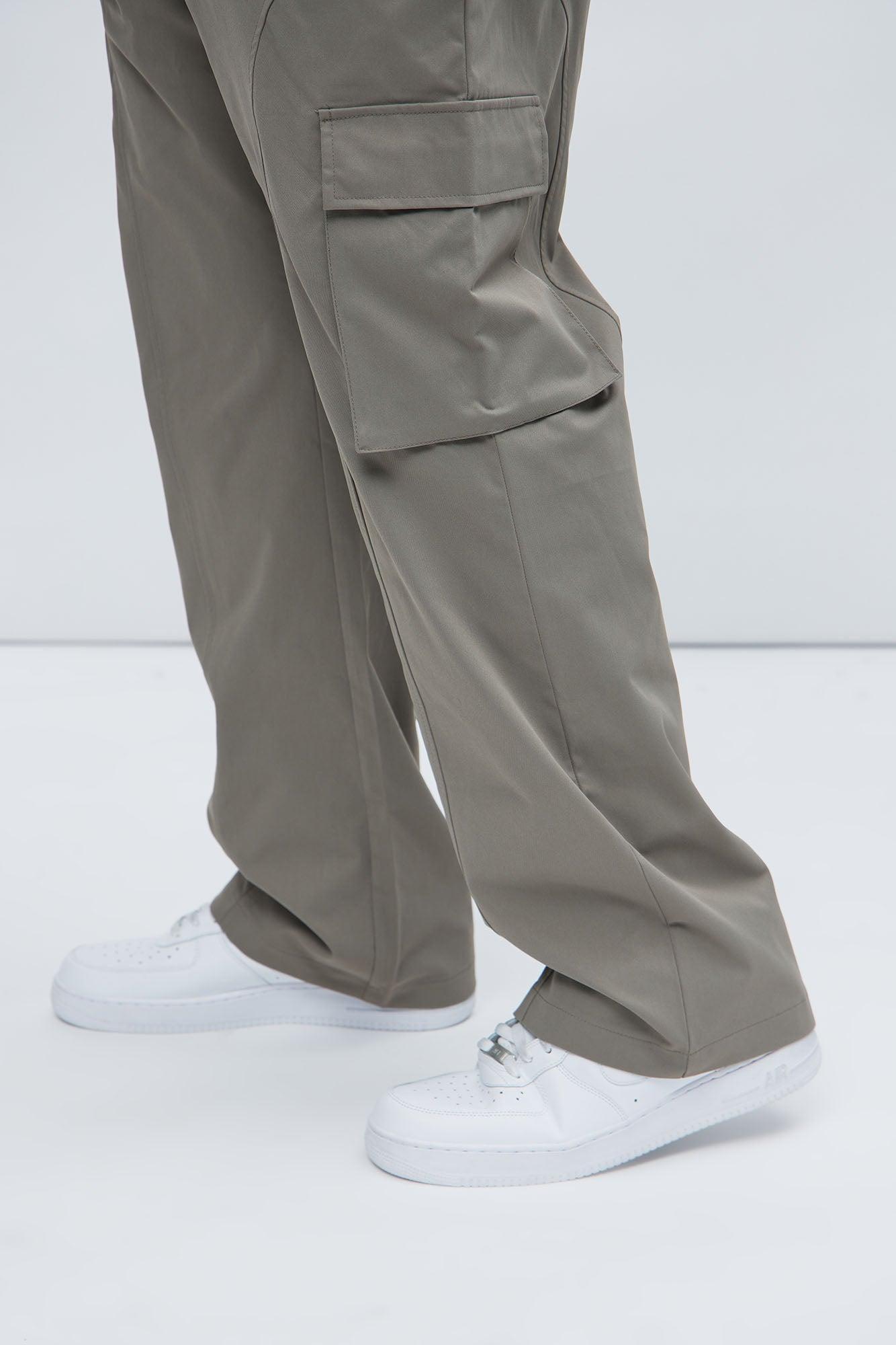 Bam Straight Pants - Grey Product Image