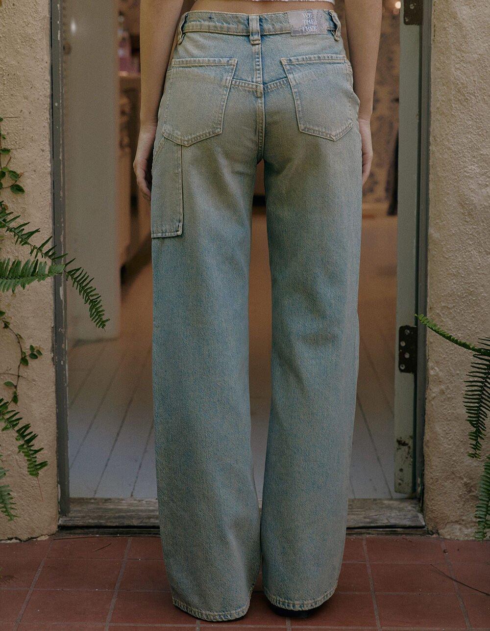 FREE PEOPLE Tinsley Womens Baggy High Rise Jeans - LIGHT WASH Product Image