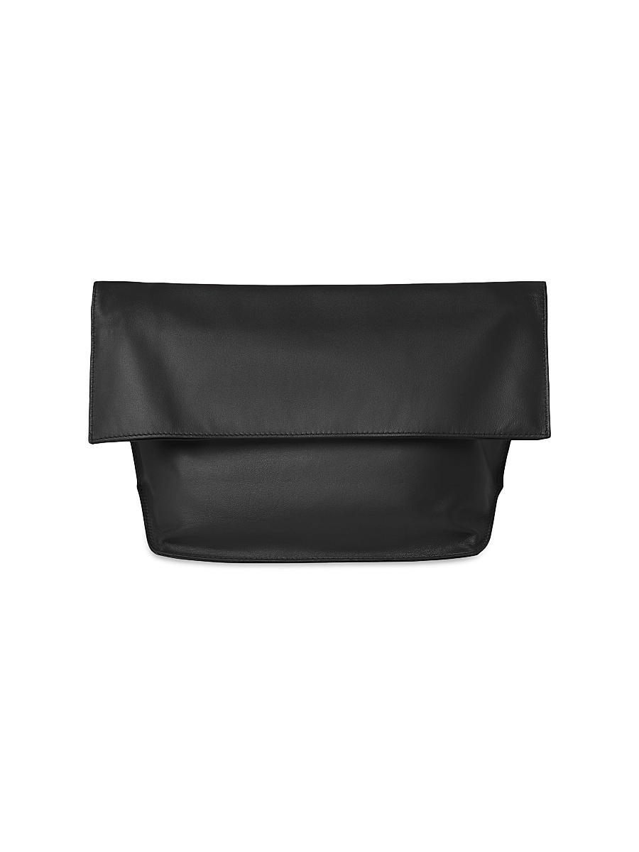 Womens Finn Leather Foldover Bag Product Image