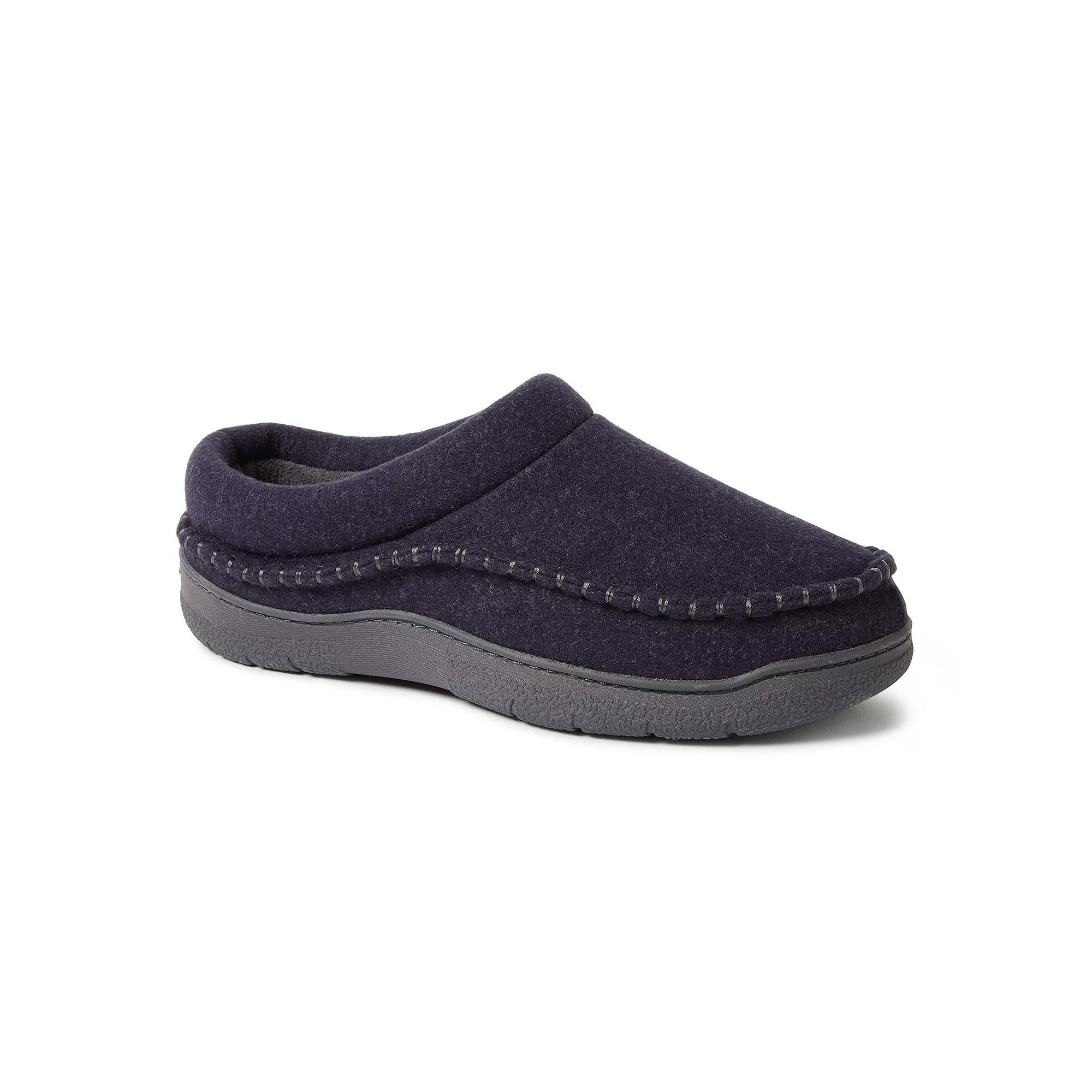 Dearfoams Thompson Wool Blend Men's Clog Slippers, Size: Medium, Black Product Image