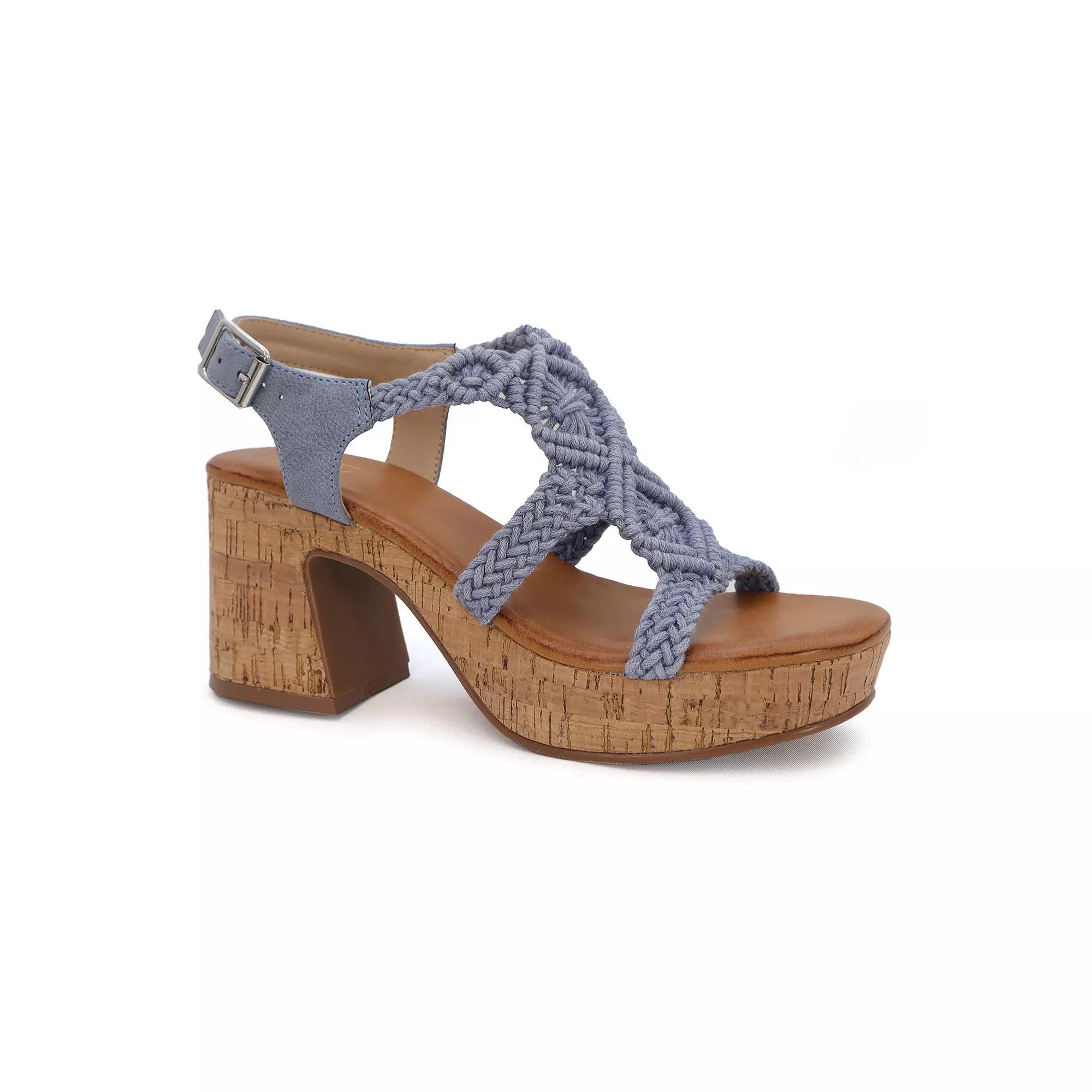 Yoki Elona Women's Dress Sandals, Size: 10, Blue Product Image