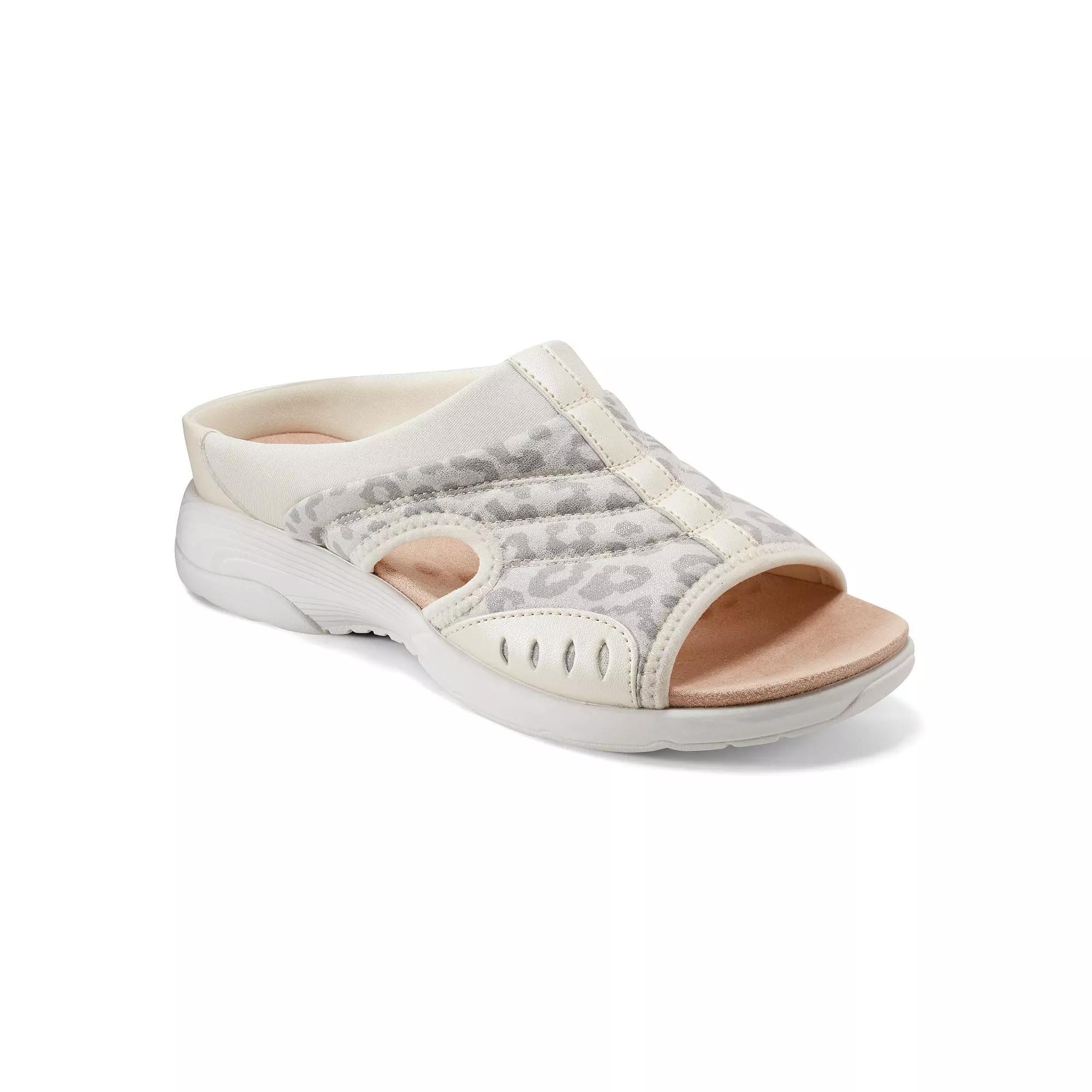 Easy Spirit Traciee Women's Slide Sandals, Size: 8.5 Wide, Ivory Leopard Product Image