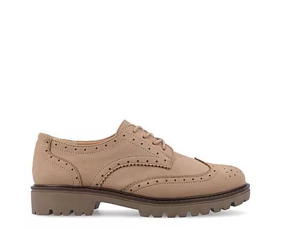 Journee Claudiya Tru Comfort Foam Womens Oxford Shoes Brown Product Image