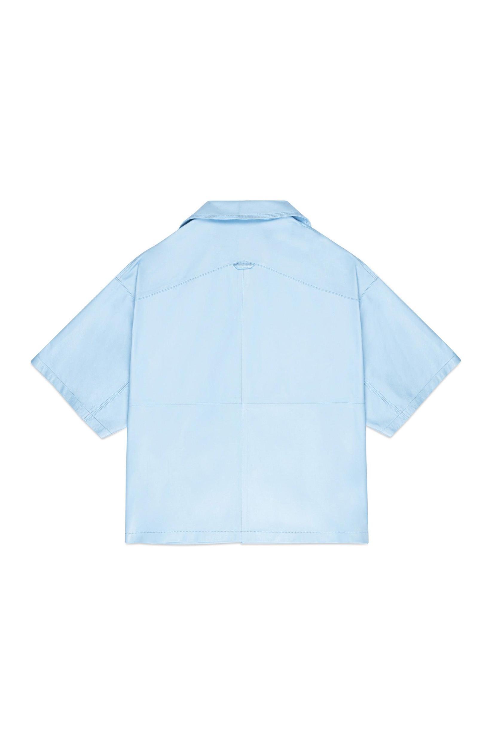 Leather Shirt Male Product Image