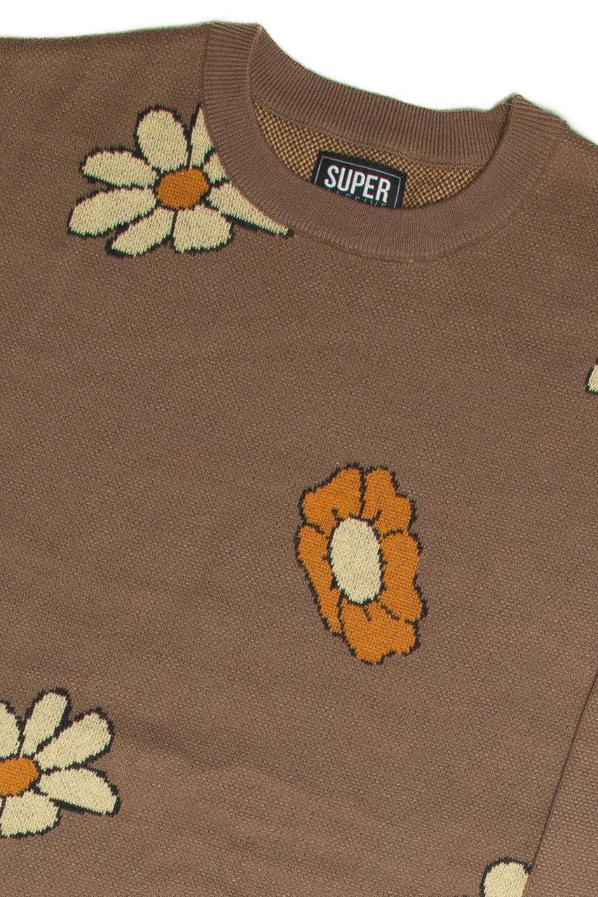 Mocha Floral Sweater Product Image