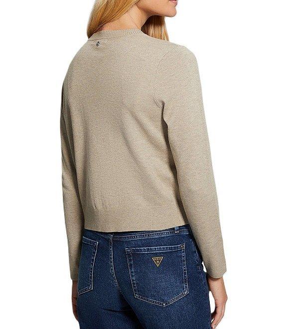 Guess Mena Long Sleeve Classic Crew Cardigan Product Image