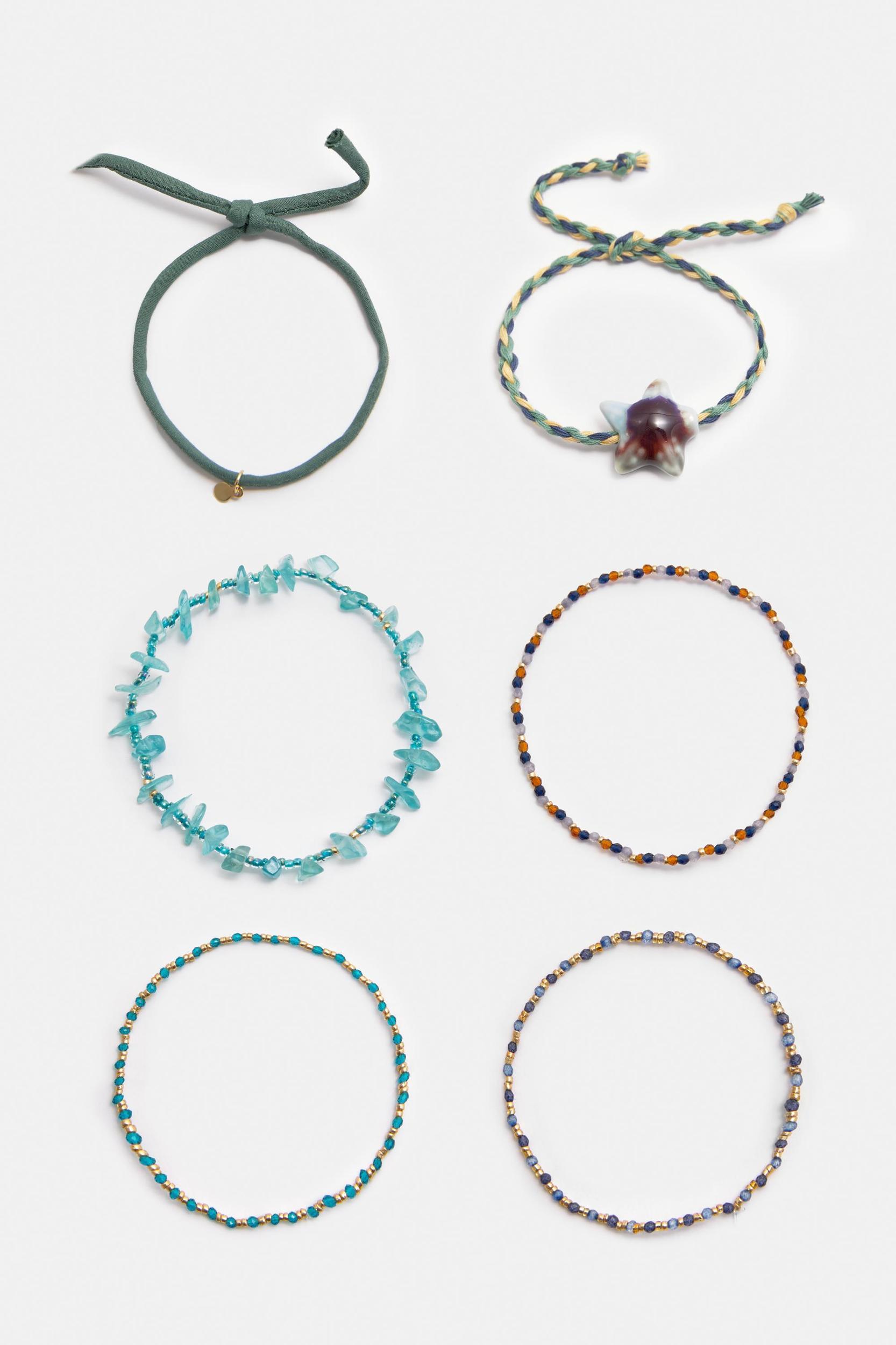 Pack of 6 beaded bracelets Product Image
