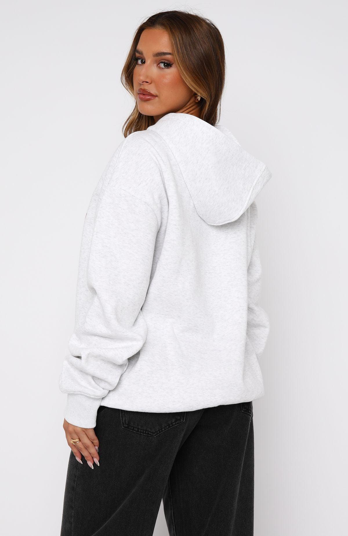 Give It Away Oversized Hoodie Grey Mist Product Image